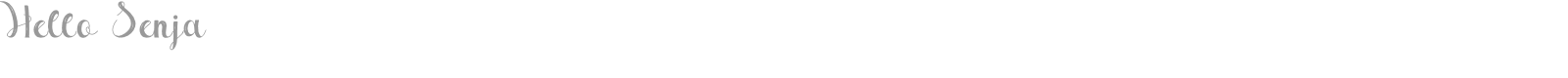 Hello Senja font preview